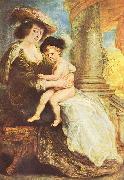 Portrat der Helene Fourment mit ihrem erstgeborenen Sohn Frans Peter Paul Rubens
